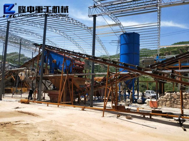 時產120噸機制砂洗砂生產線工藝流程及價